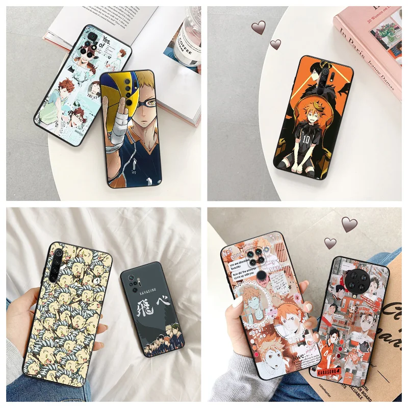 Черные силиконовые чехлы для телефонов с Аниме Haikyuu Kei Tsukishima для Redmi Note 9 9T 9S 8T 7 8 Pro 6 6A 8A 7A 9A 9C 9i K40 S, мягкий чехол