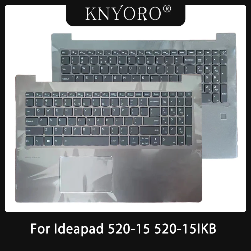 Купи NEW Original Keyboard For Lenovo Ideapad 520-15 520-15IKB Laptop Palmrest Upper Case Top Cover with US Keyboard Touchpad за 1,511 рублей в магазине AliExpress