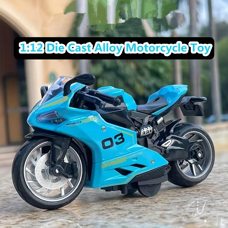 

Мотоциклетная игрушка для мальчиков, модель из сплава, модель мотоцикла, гоночный автомобиль, детская игрушка для возврата, автомобиль, подарок