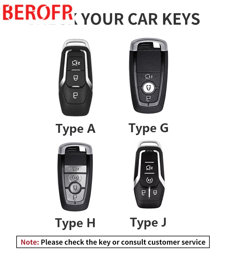 skórzanym etui na kluczyk samochodowy do Ford Fusion Mustang Explorer F150 F250 F350 EcoSport Edge S-MAX Ranger Akcesoria