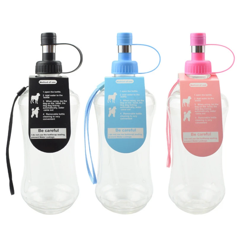 Бутылка для воды с крючками домашних животных 500 мл