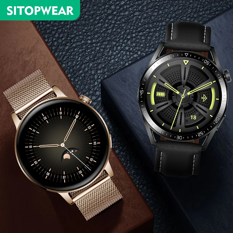 SitopWear Women's Touchscreen Smart Watch Bluetooth Calls Smartwatch Fitness Tracker Sleep Heart Rate Monitor SMS Notifications