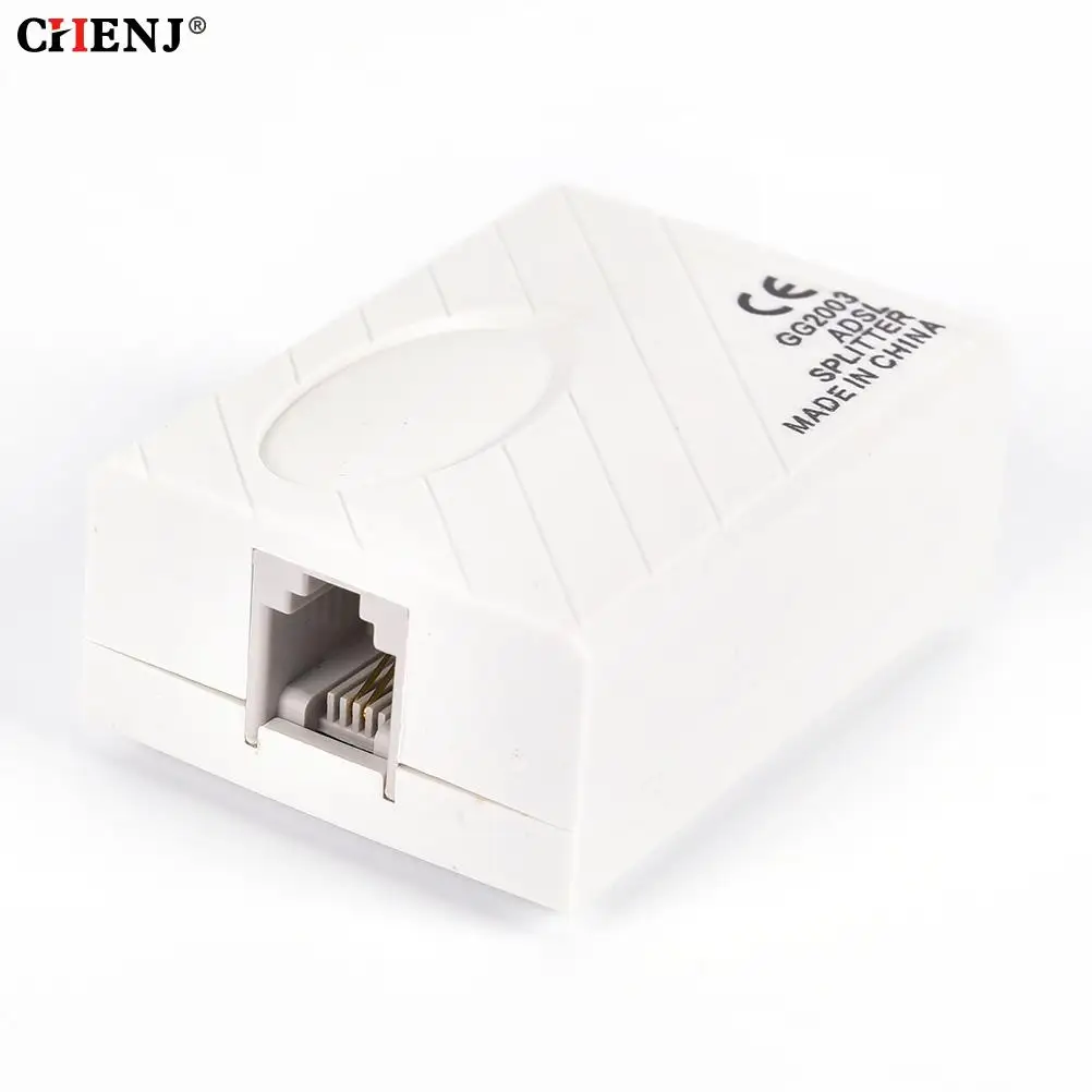 

Telephone RJ11 Line ADSL Modem Broadband Phone Line Filter Splitter 1Pcs