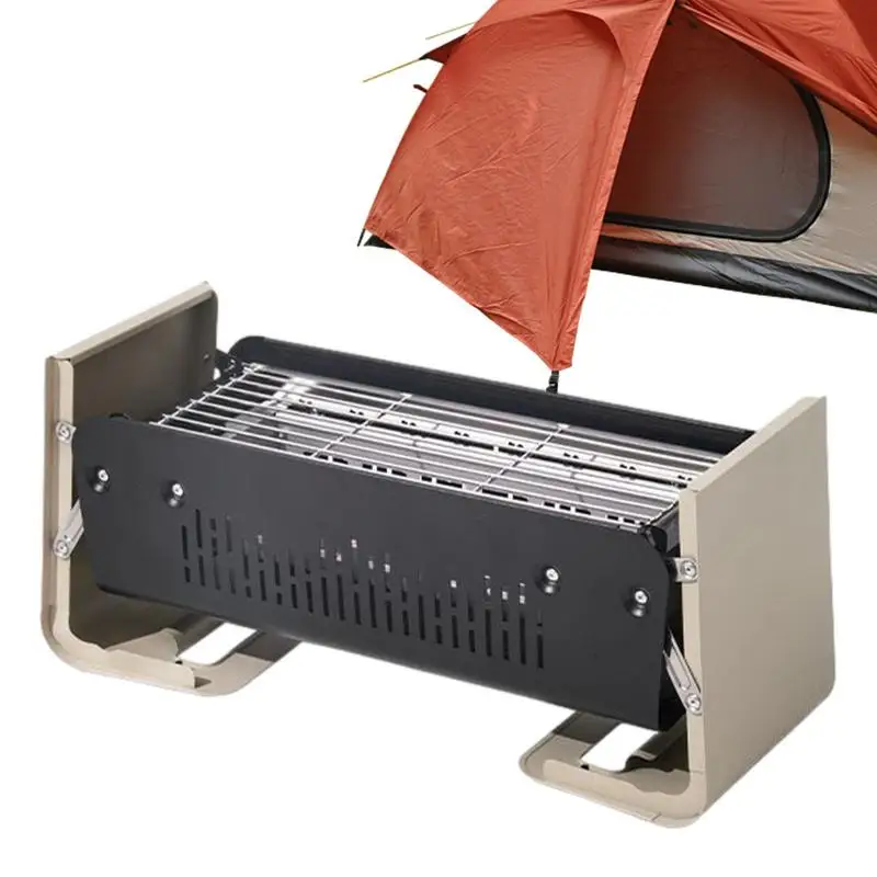 

Портативный гриль, складной небольшой угольный гриль для кемпинга, лодки