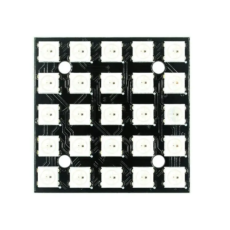 WS2812 LED 5050 RGB 8x8 4 16 25 64 Светодиодная матрица для