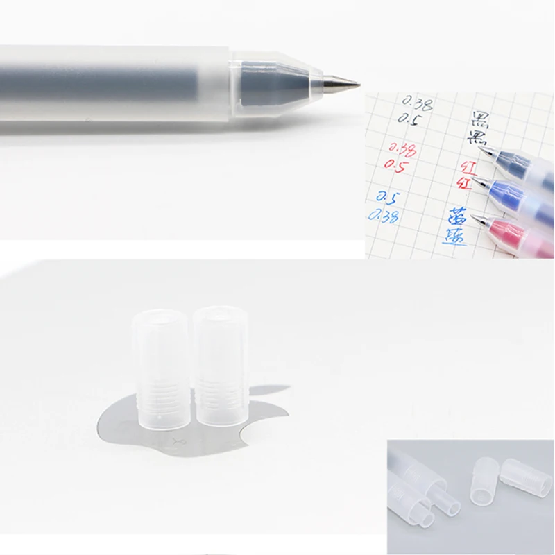 

3 Gel Pens Black/Blue/Red Ink Pen Ballpoint Pen Writing Smooth 0.38mm 0.5mm Pen Office School Supplies Frosted Gel Pen for Exams