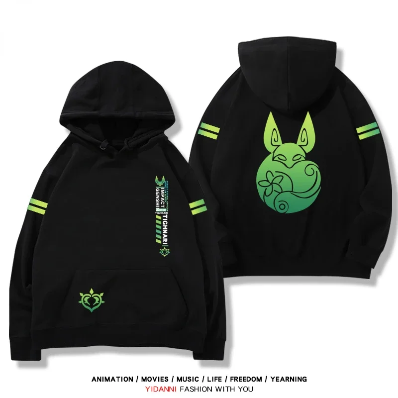 

Game Anime Genshin Impact Sumeru Tighnari Cosplay Men Women Loose Plus Size Long Sleeve Fashionable Hoodie Printing Tops