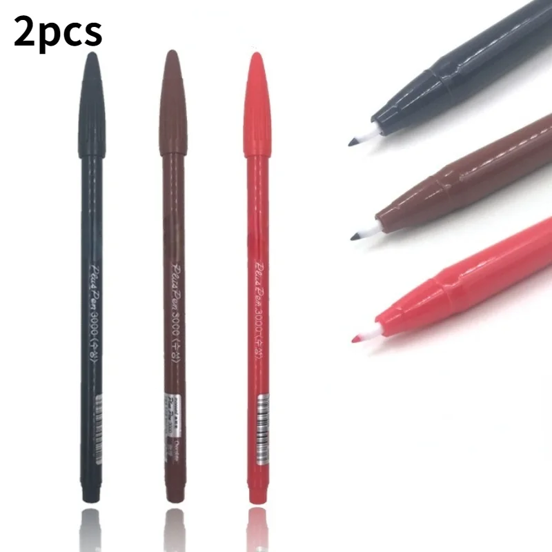 

2 pcs Wholesale Marker Pens Skin Markers Scribe Tool Permanent Tattoo Supplies Large Capacity Ink 0.5mm New Portable Waterproof
