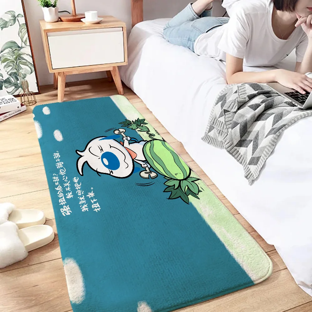 S-Simba Современный полосатый замшевый ковер с дизайном собаки противоскользящий