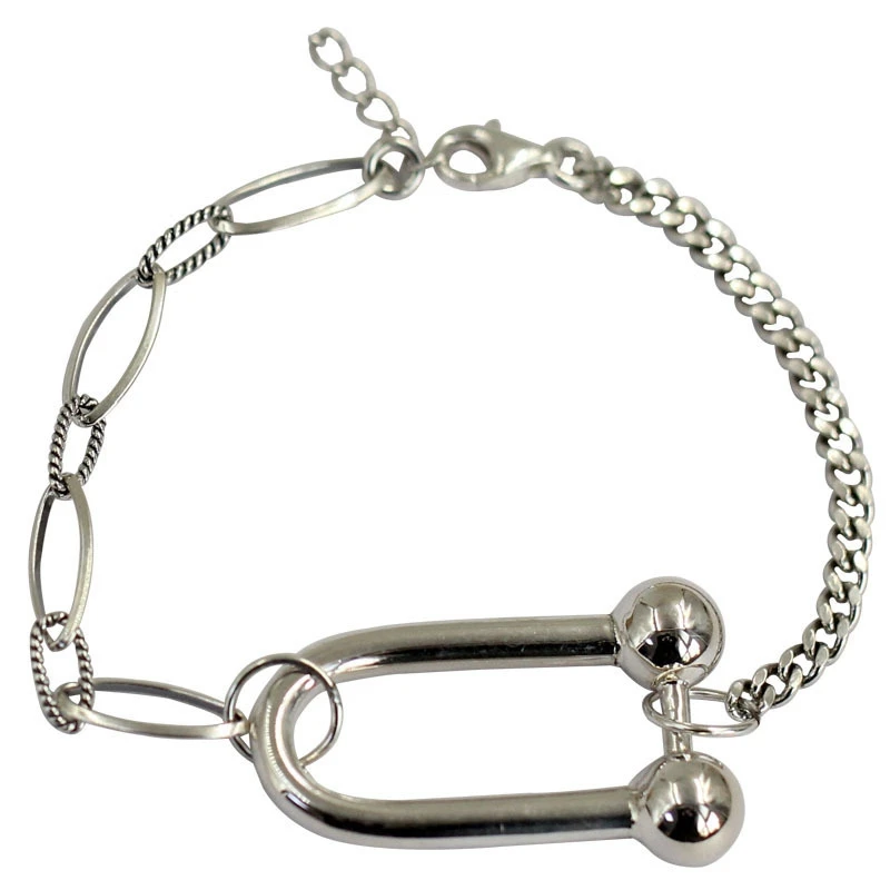 U-образный толстый браслет-цепочка модная винтажная толстая цепочка в стиле панк