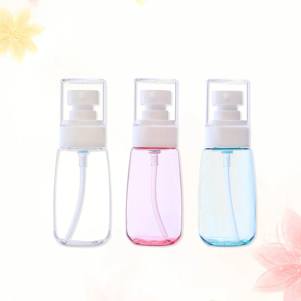 

3pcs 60ML Spray Bottles Reusable Portable Refillable Thick Bottom Container for