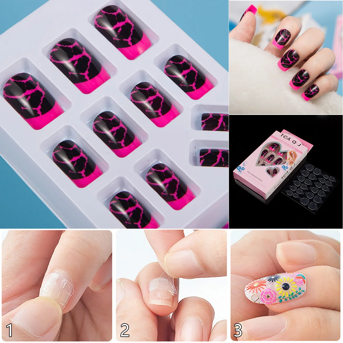 Плоские полоски для дизайна ногтей 24 шт. в коробке |