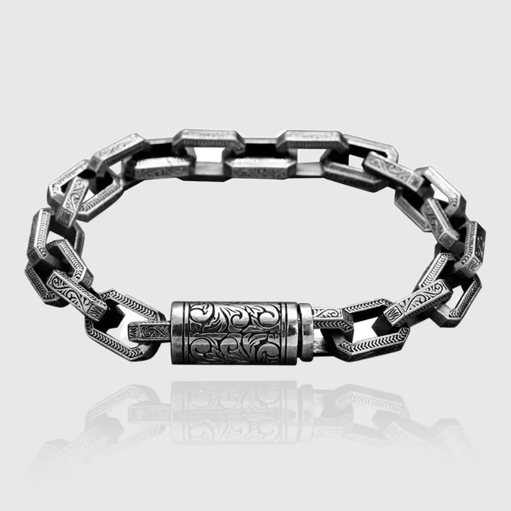 Новый браслет серебряного цвета с рисунком травы из ротанга креативный дизайн