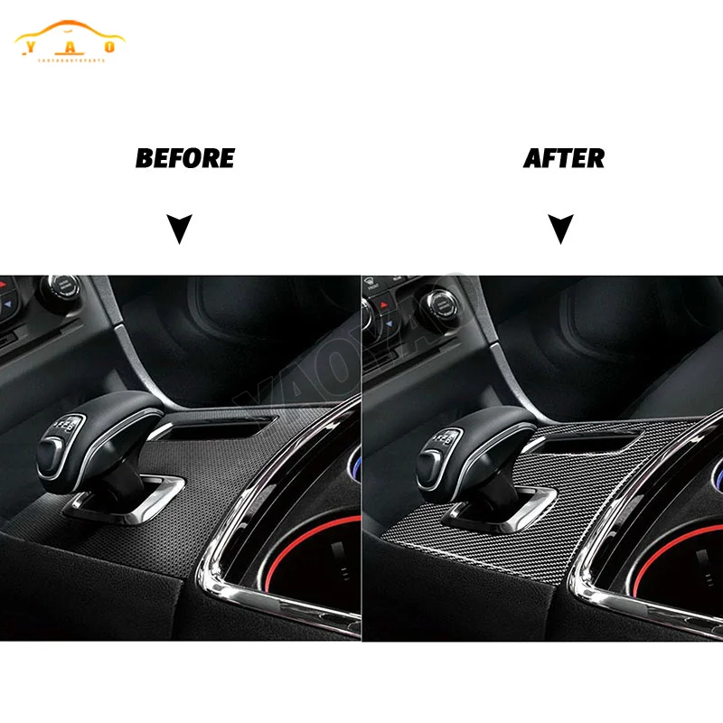 Аксессуары для салона автомобиля наклейки из углеродного волокна панель коробки