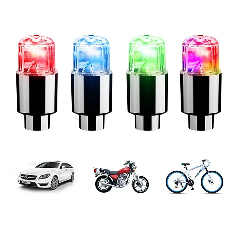 

Car Wheel Tire Valve Caps LED Lights Bike Motocycle Tire Hub Lamp