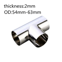 type t joint sanitary welding pipe connection fittings polishing 304 stainless steel food grade