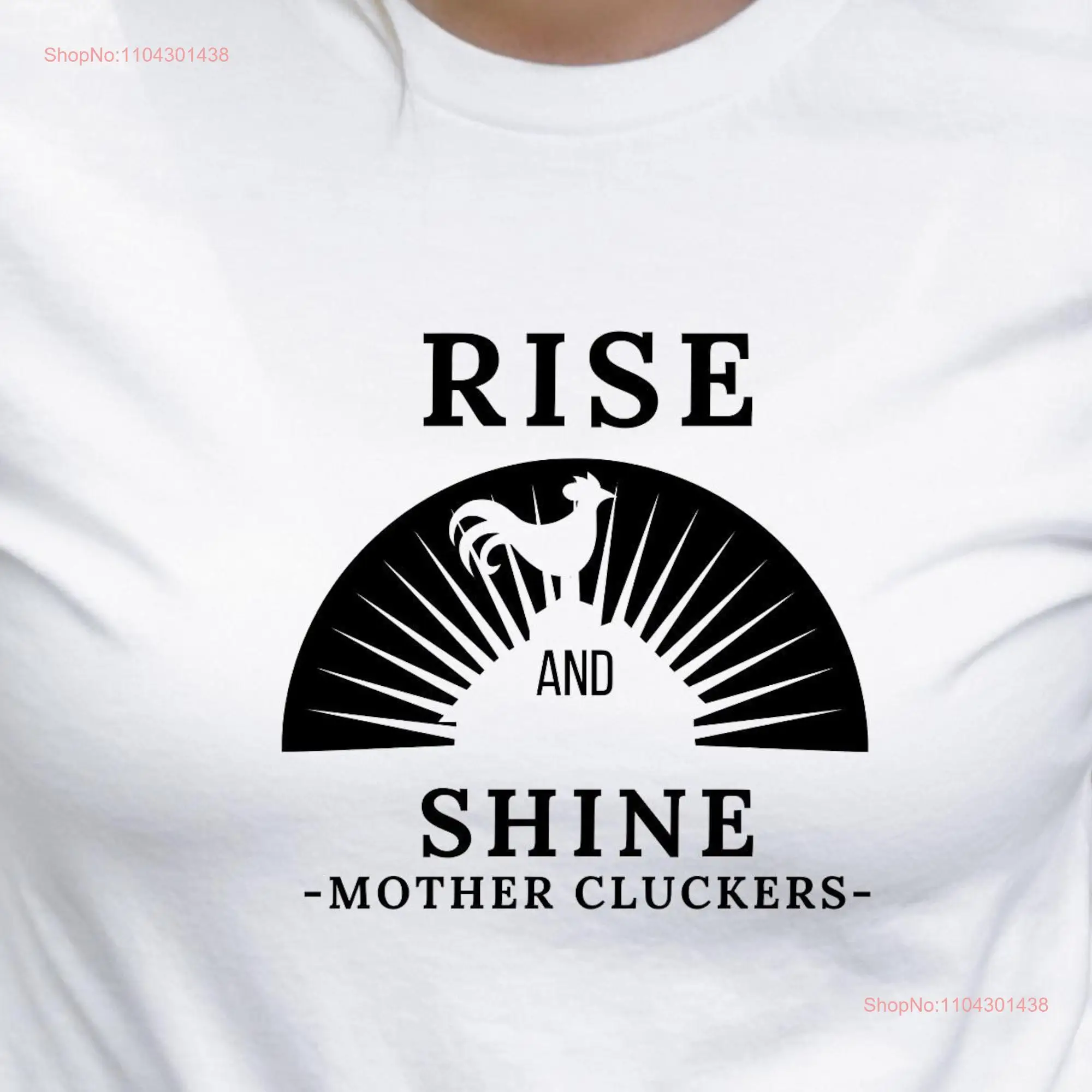 Футболка Rise and Shine Mother Cluckers I Raise Chicken Owner Funny Guy Crazy Lady с длинными или короткими