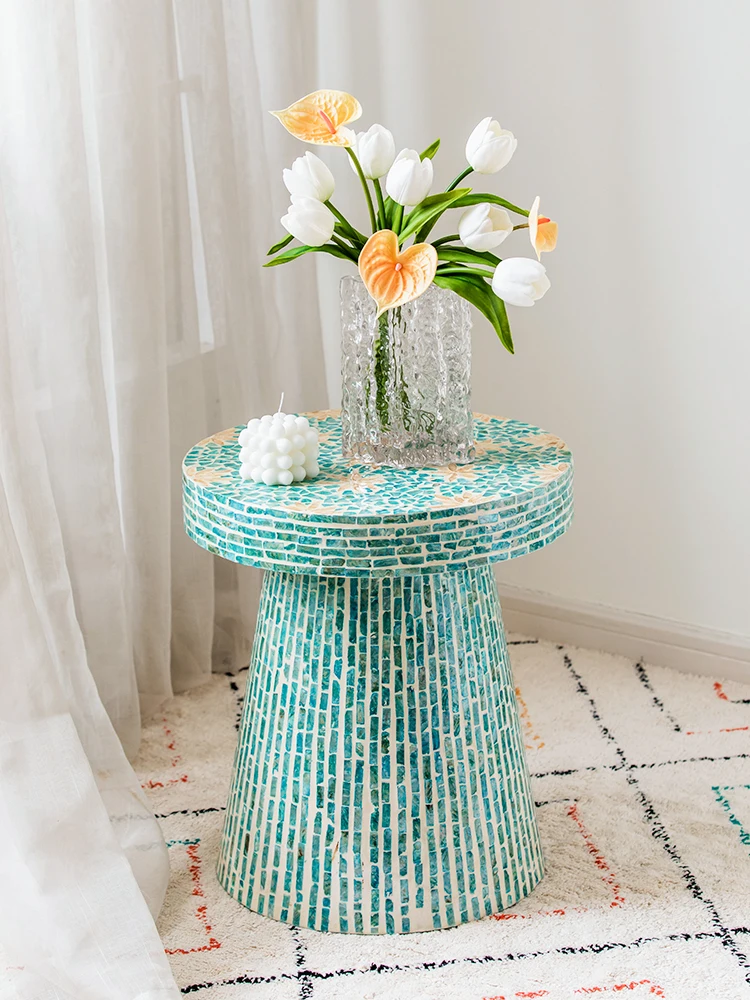 Круглый журнальный столик светильник роскошная мебель для библиотеки Диванный