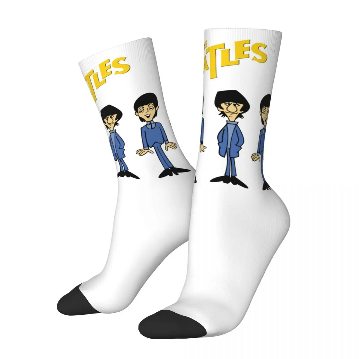 Harajuku The Beatle Memebers Art Носки Супер мягкие чулки Всесезонные длинные носки Аксессуары