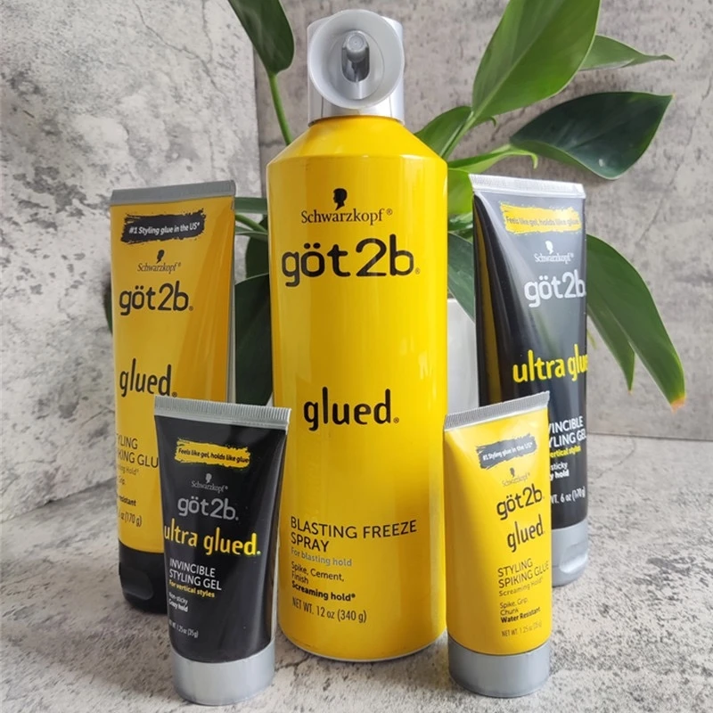 With Brush Hair Styling Gel Got 2b Spray Glued 6oz Freeze Sp