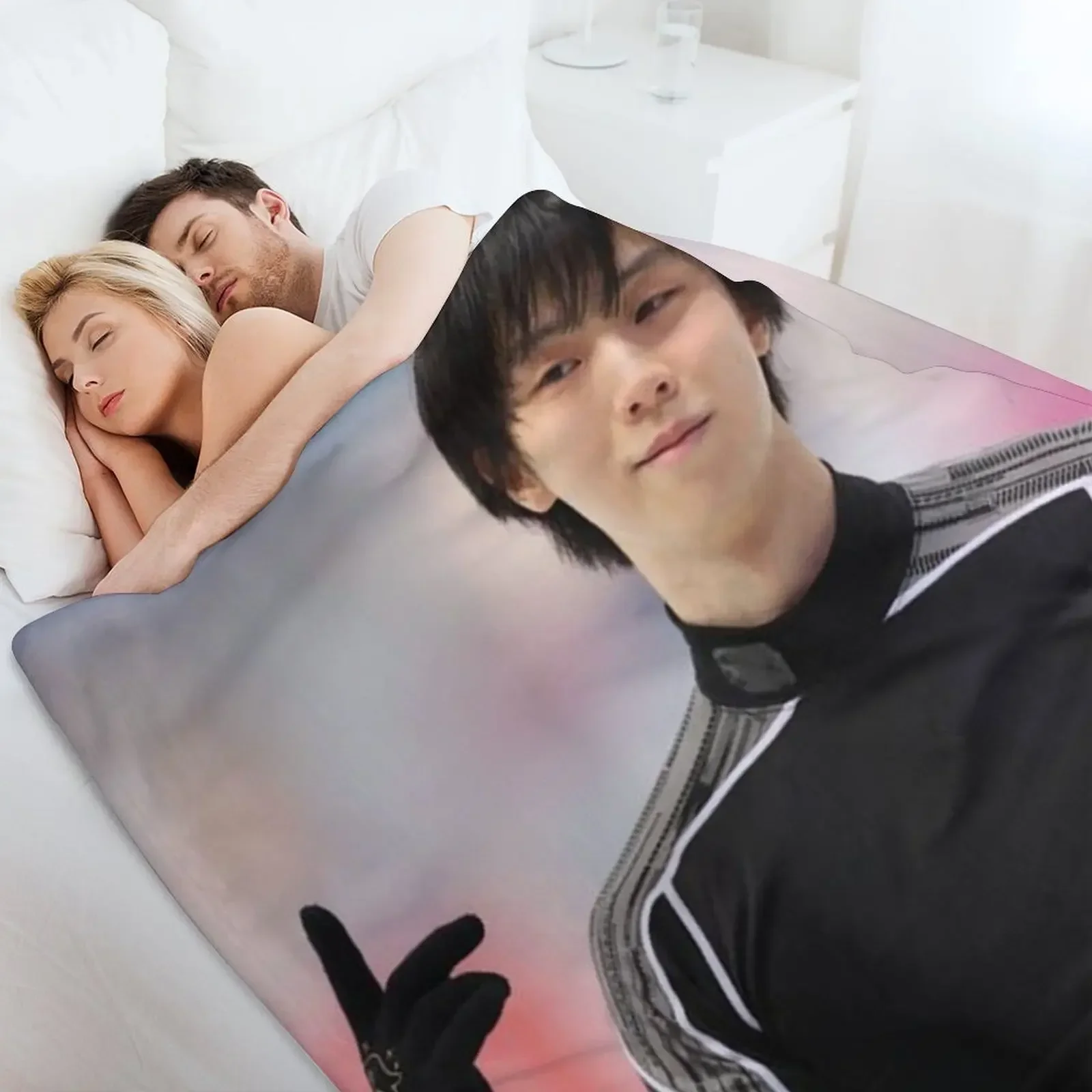 Фото Одеяло Yuzuru Hanyu, декоративное одеяло для младенцев, одеяло для дивана, одеяла №5