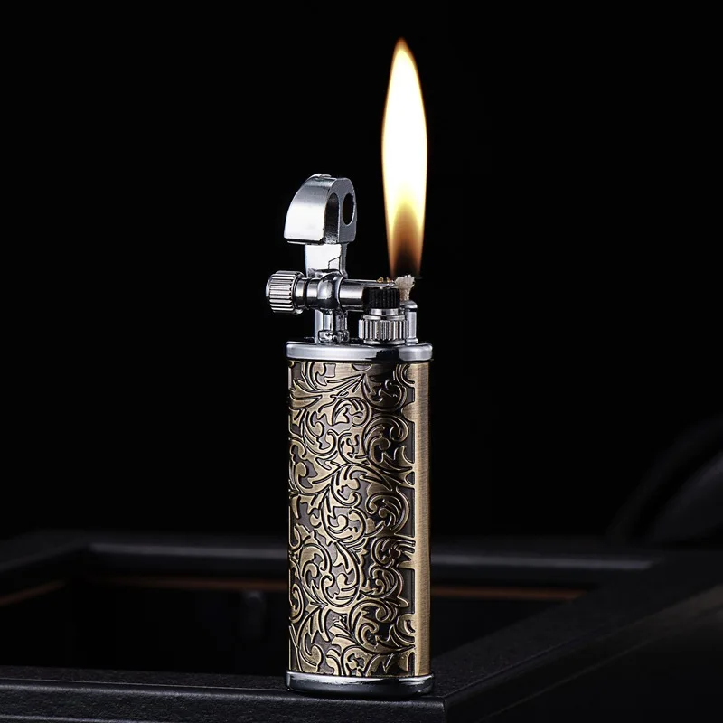 

Vintage Flint Original Oil Gasoline Cigarette Grinding Wheel Kerosene Lighter Metal Windbreak Steel Lighter Petrol Lighters