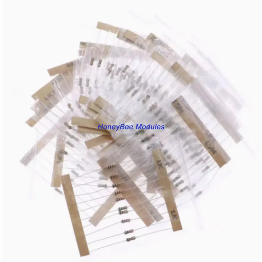 170 шт. 1700 1/4 Вт карбоновые пленочные резисторы (0R ~ 22 м) 5% прямые Четырехцветные