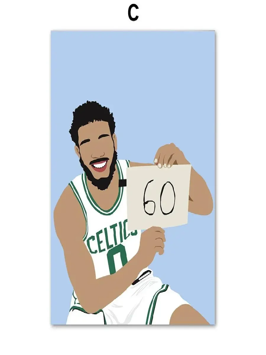 Настенный плакат NBA Star Player классический постер для баскетбола спортзала