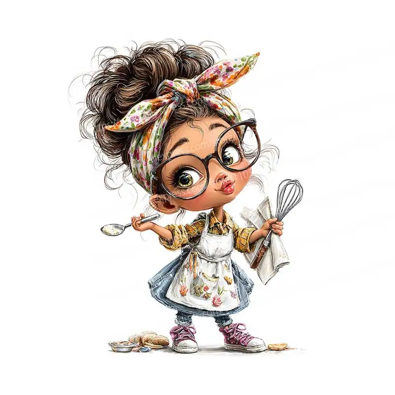 

Настенные наклейки ПВХ для кухни Art-Girl Cooking AA190
