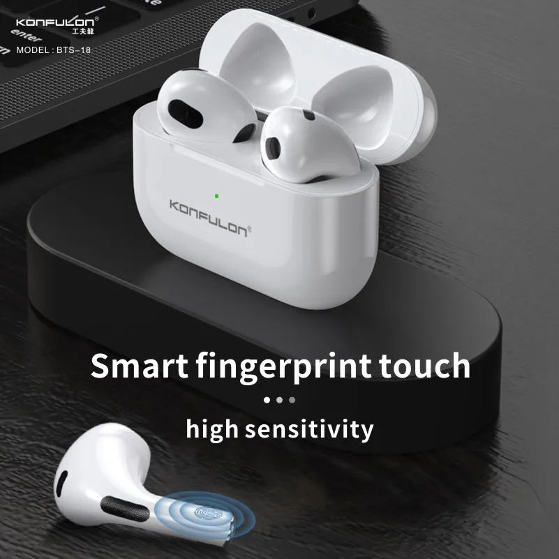 

Беспроводные наушники Bluetooth 5,0, Hi-Fi стереонаушники-вкладыши, спортивные наушники, шумоподавление, умная магнитола для всех телефонов