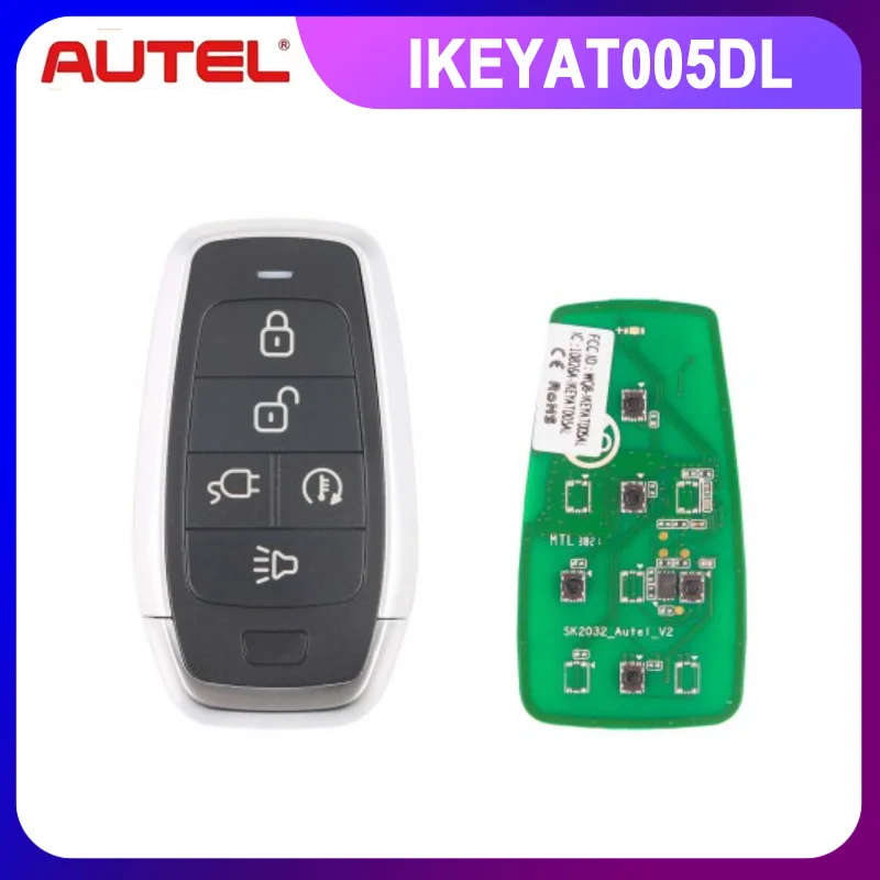 Фото AUTEL MAXIIM IKEY Standard Style IKEYAT005DL 5-кнопочный независимый смарт-ключ №1