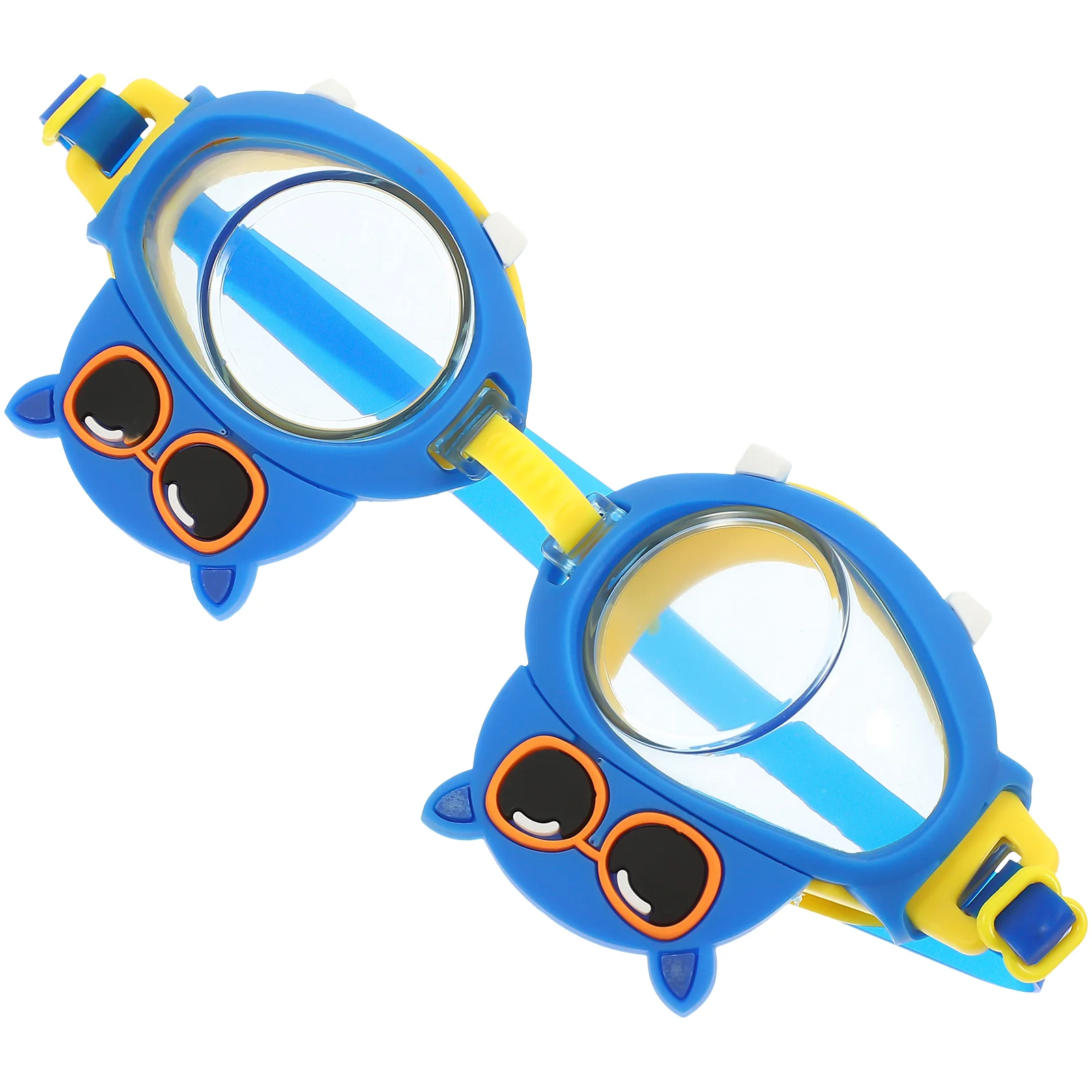 

Clear Glasses Cartoon Swimming Goggles Kids 3-6 Water Mirror 17.5X6.5CM Toddler Years Old Children Girls Blue Silica Gel