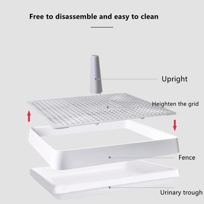 Портативный туалет для домашних животных комнатный тренировочный пластиковый