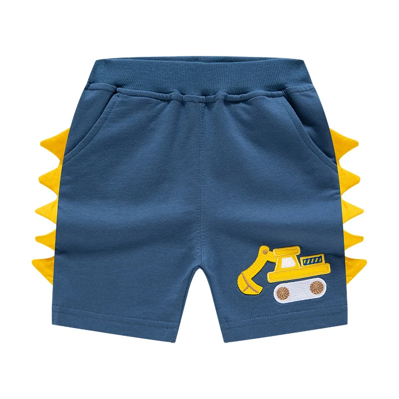 Kids Quality 100%Cotton Summer Shorts Cartoon Car Print Baby Boy Half Pants For Children