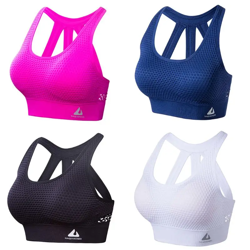 

Women Sports Bra Tops High Impact for Fitness Yoga Running Pad Cropped Top Sport