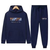 fall winter new trapstar fashion 2 piece hoodie pants men ladies loose sportswear couple jogging casual new suit