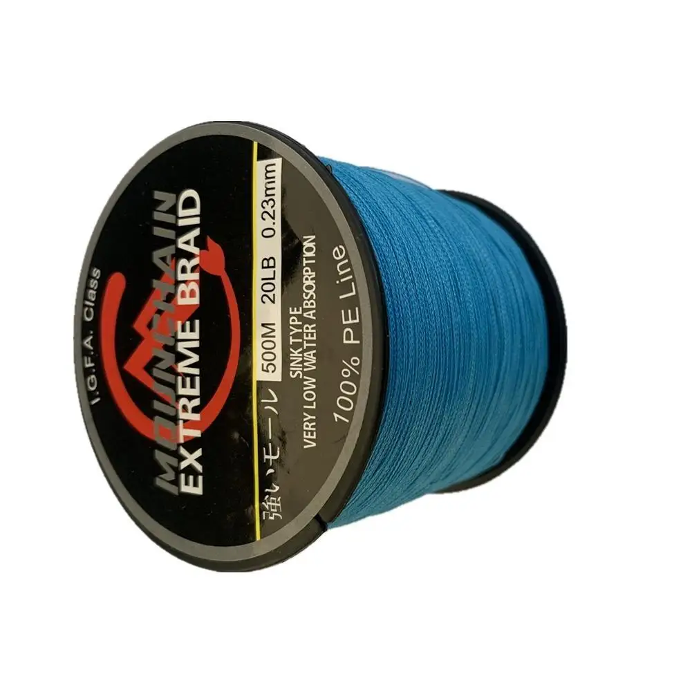 

Леска рыболовная плетеная, 4 нити, 10-40lb, 500 м