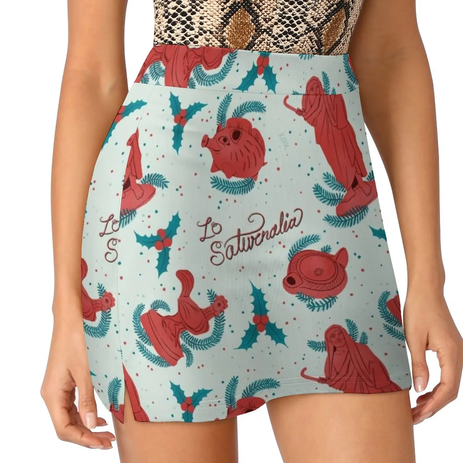 Женская юбка Terracotta Saturnalia летняя одежда Y2K 2022 брючная в стиле Kpop с карманом история