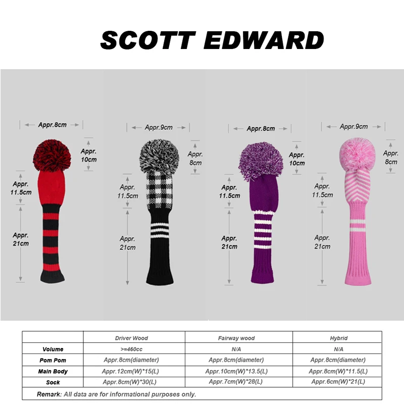 Вязаный головной убор для гольфа персонализированный защитный игры в гольф из