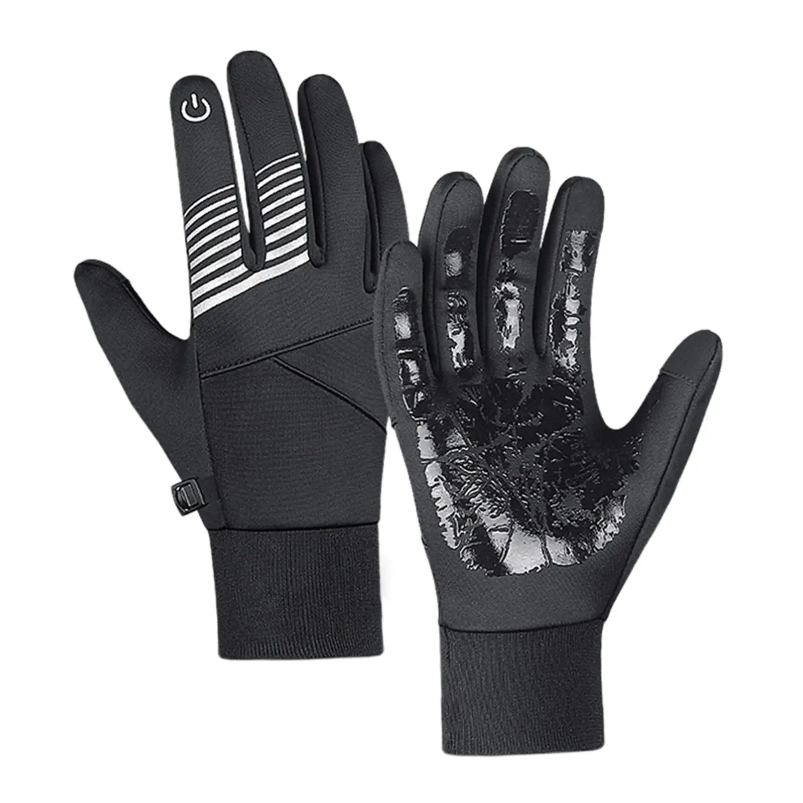 

Unisex Touch Screen Winter Gloves, Lightweight Full Finger Non Slip Palm Warm