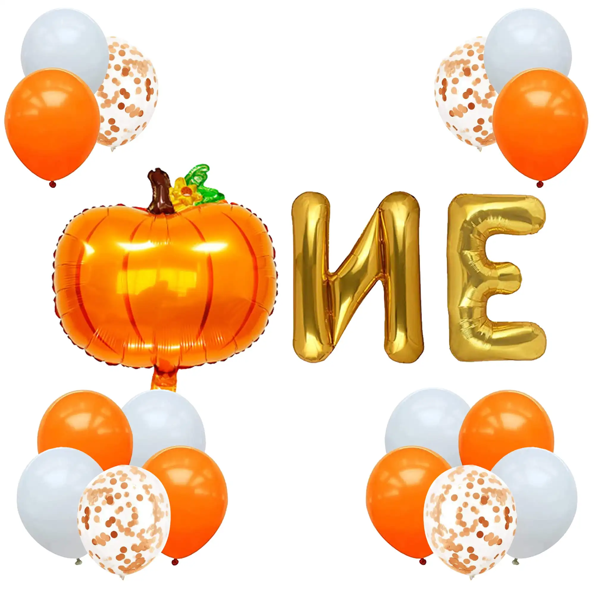 

Halloween Little Pumpkin Birthday Party Decorations Fall Gold One Balloons for Boys Girl Autumn Thanksgiving 1st Birthday Decor
