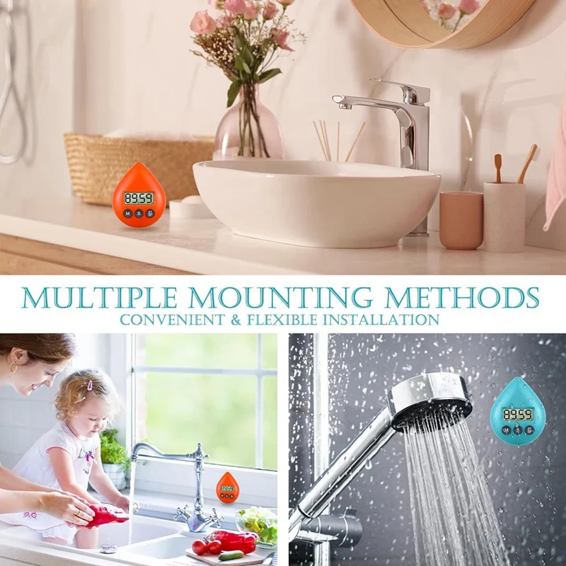 Водонепроницаемый Таймер для душа с магнитной задней панелью цифровой таймер