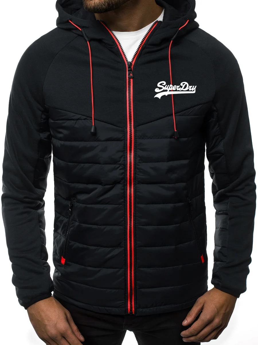 

Толстовка мужская флисовая с капюшоном, свитшот с забавным принтом надписи, модный кардиган на молнии