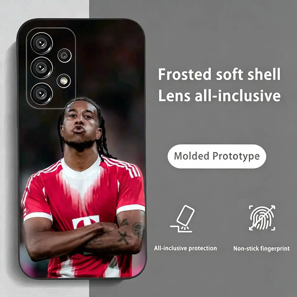 Чехол для телефона Football M-Michael Olise, черный, силиконовый, мягкий, для Samsung S25, S24, S21, S22, S23, S30, Ultra, S20, Plus, FE, Lite (art.: 3920db55841bd) - 3920db55841bd