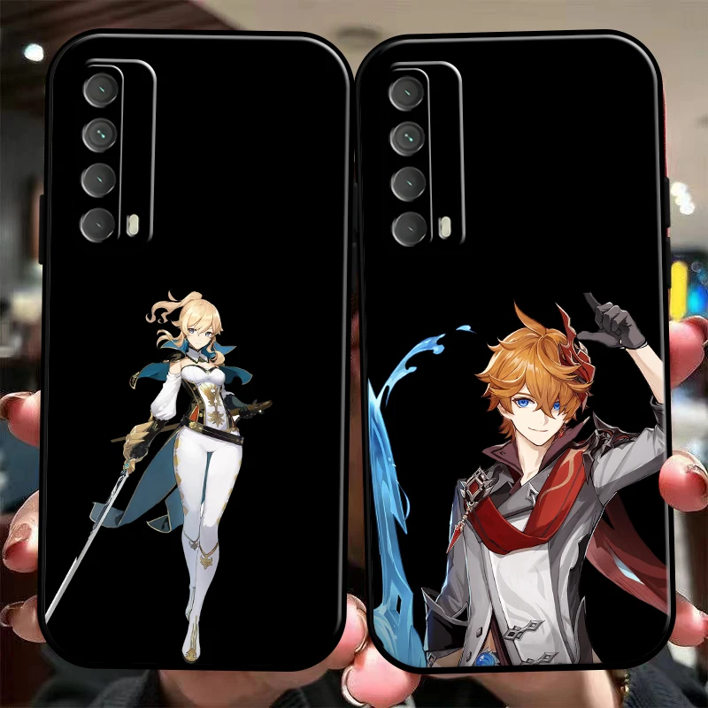 

Genshin Impact Project Game Phone Case For Huawei P Smart Z 2019 2021 P20 P20 Lite Pro P30 Lite Pro P40 P40 Lite 5G Black Coque
