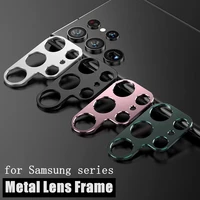 2pcs metal camera cover lens frame for galaxy note 20 s20 fe camera protectors lens case for samsung galaxy s21 s22 ultra plus
