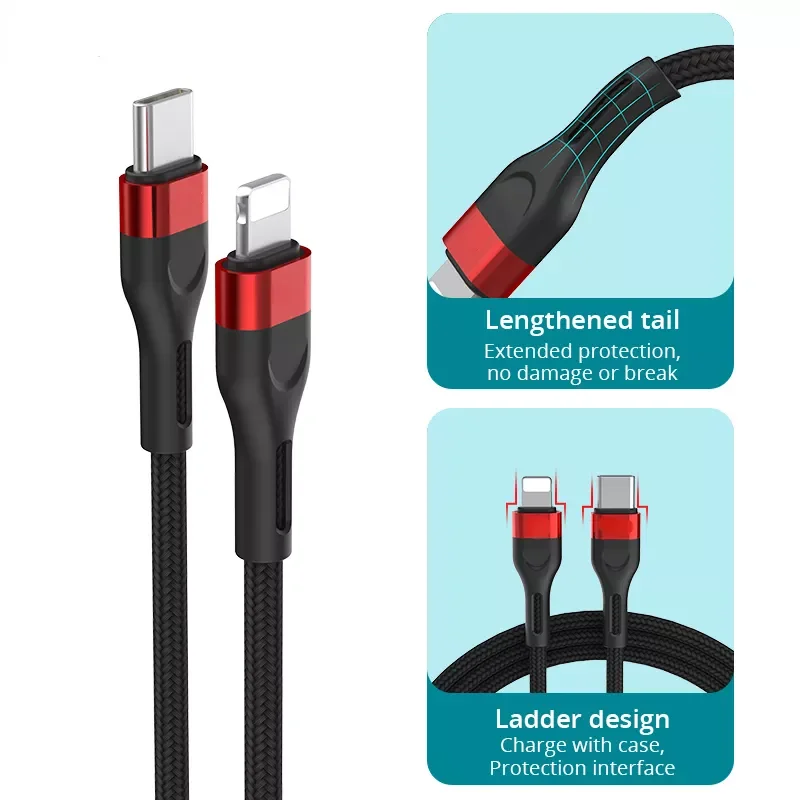 

20W PD USB C Fast Charging 13 12 11 Pro Max Xs X iPad 2021 Mini air Macbook Charger Wire Code Type C