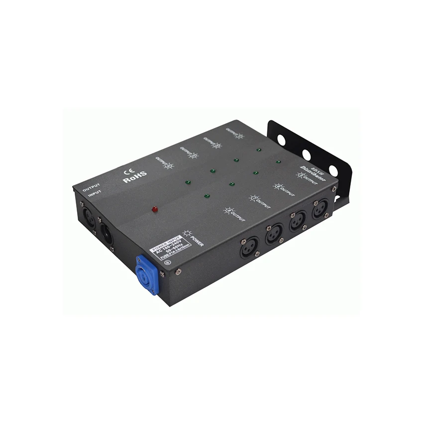 8-канальный DMX512 сплиттер, 8-портовый усилитель-распределитель сигнала DMX, повторитель для сценического освещения (art.: 3920dcba41e5c) - 3920dcba41e5c