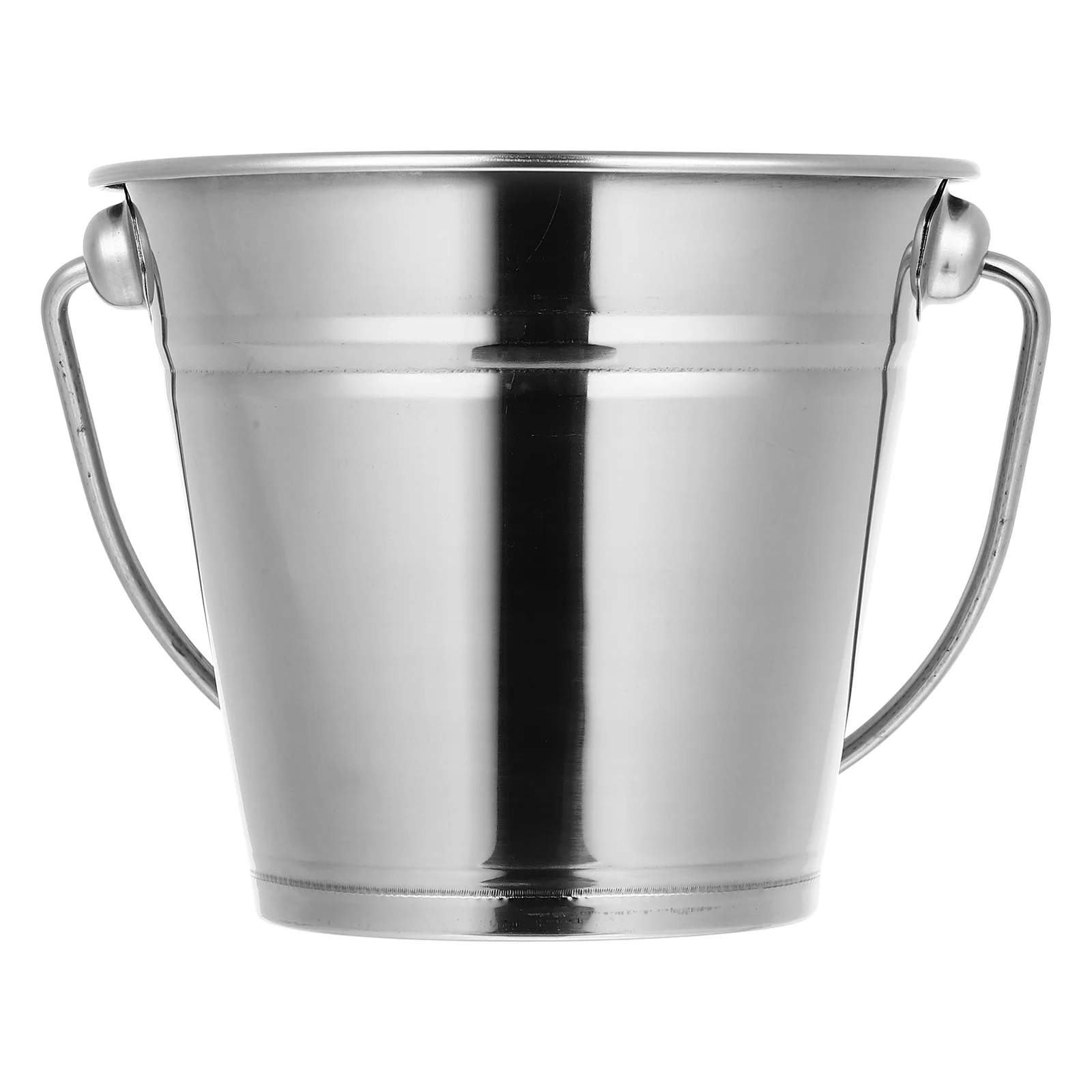 With Handle Ice Cube Container For Champagne Beer (silver)