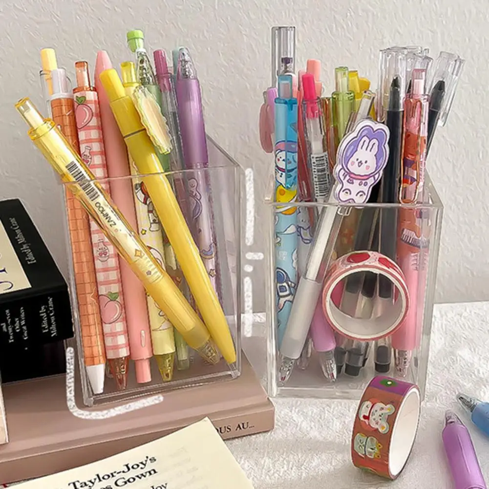 Компактная акриловая прозрачная коробка для кистей макияжа товары дома | Ящики и